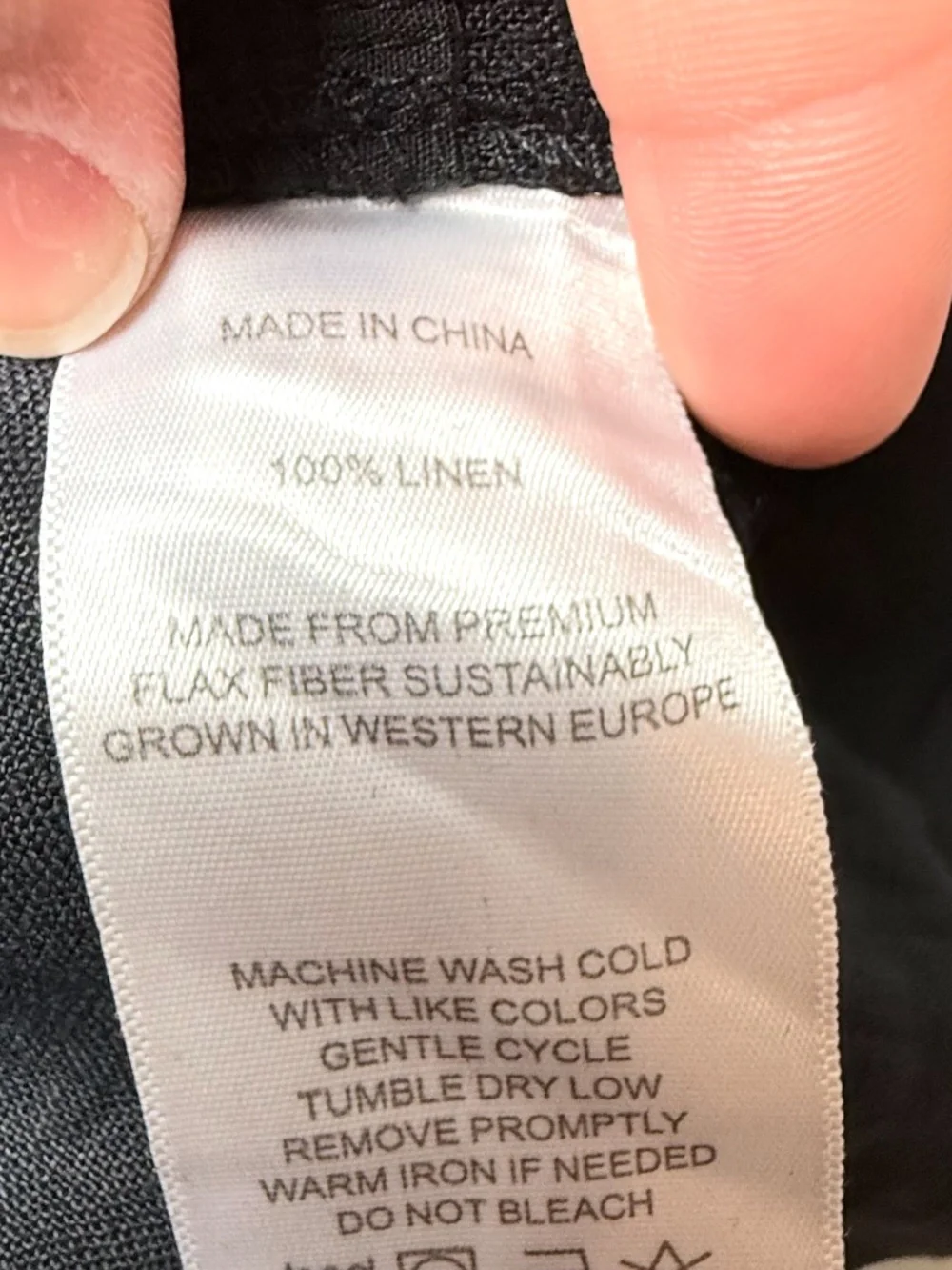 Quince 100% European Linen Sleeveless Swing Dress in black Size Medium NWT (I) - Picture 10 of 10